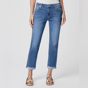 Paige Denim Women’s Brigitte Mid-Rise Crop Boyfriend Jeans Size 32